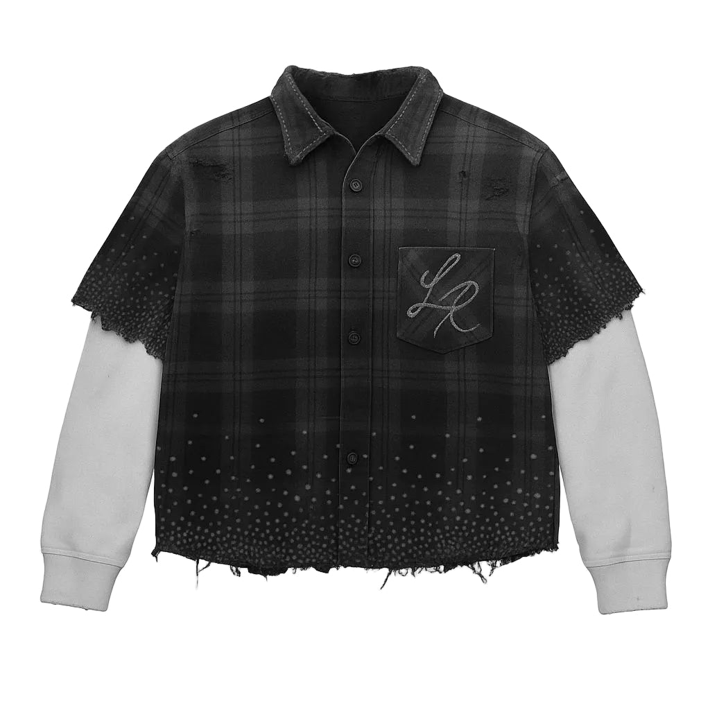 “LR” Distressed Flannel