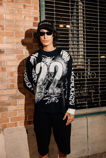 “22” Black Long Sleeve