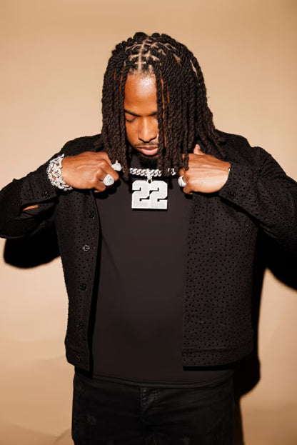 "Blacked Out" Jean Jacket