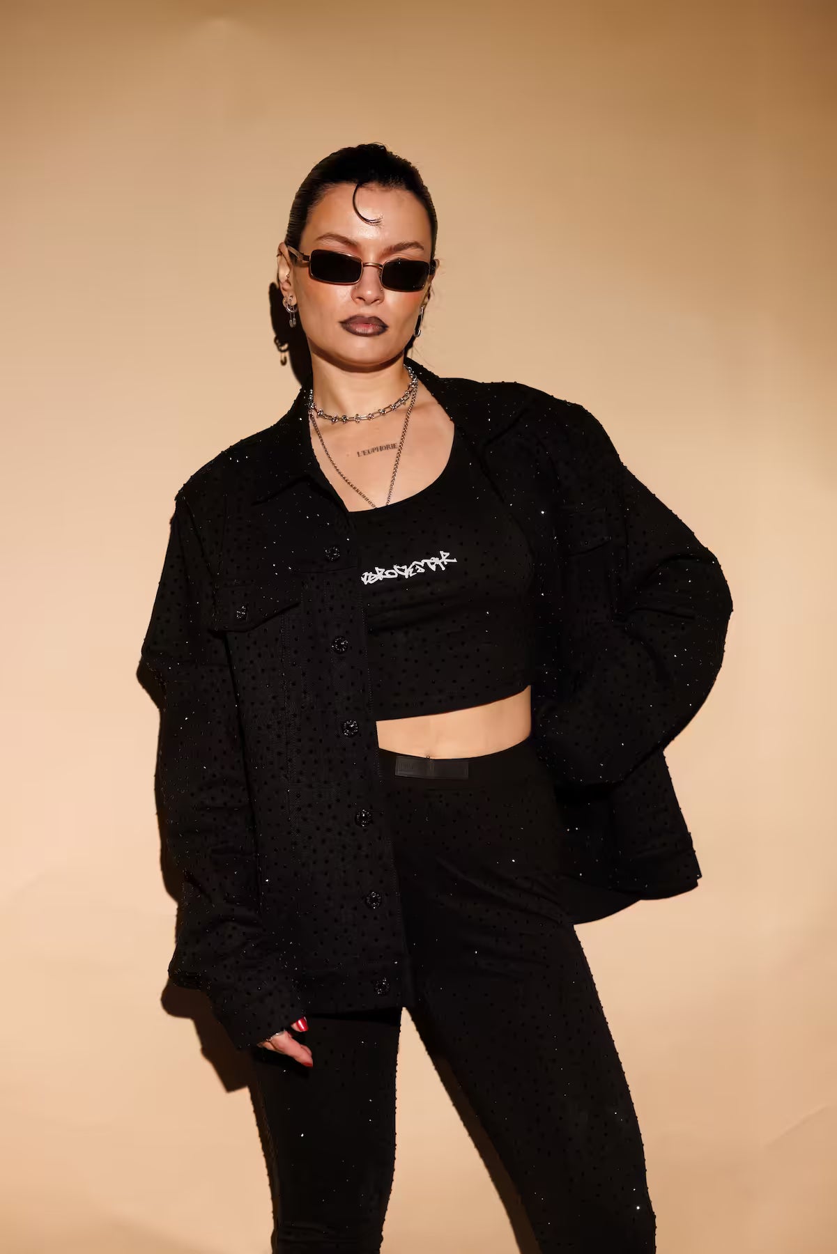 “Blacked Out” Yoga Set