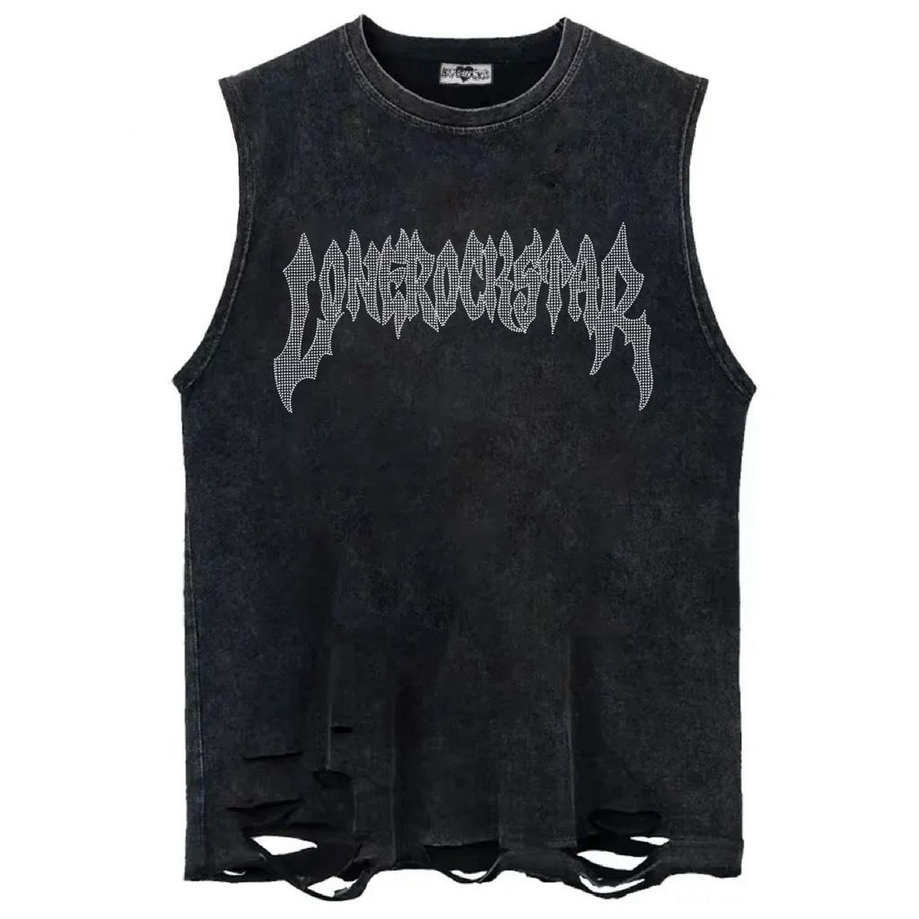 “Chrome Static” Sleeveless Tee