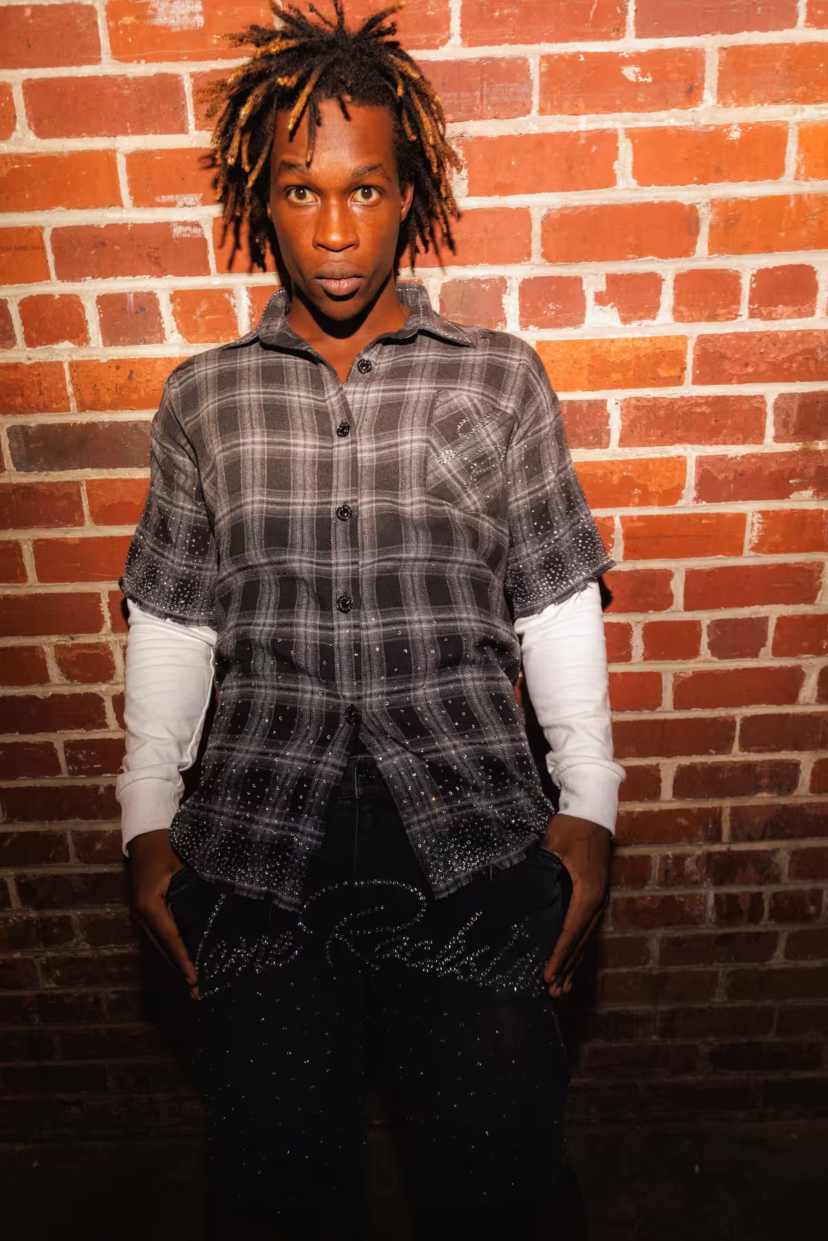 “LR” Distressed Flannel