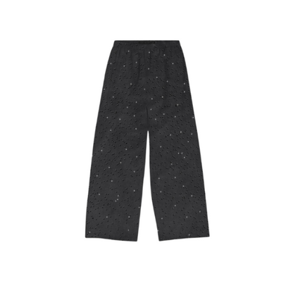 Lone Rock$tar Blacked Out Pants, Black Pants, Rhinestone Branding, LoneRockstar