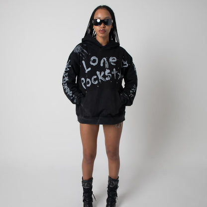 Lone Rockstar Zombie Hand Hoodie